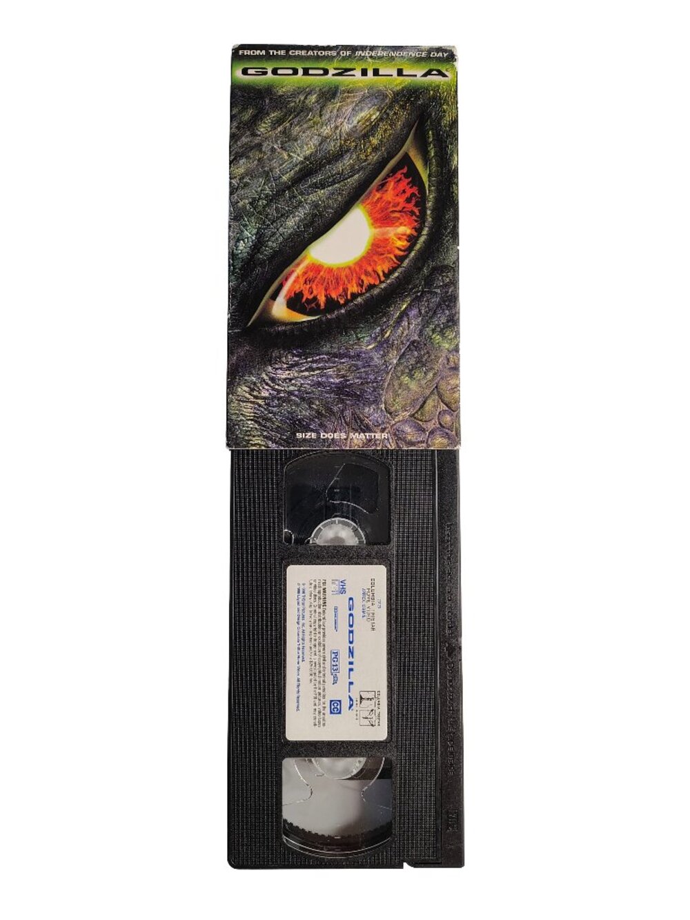 (1998) Godzilla Rated PG-13 Sci-fi/Action VHS Cassette Tape